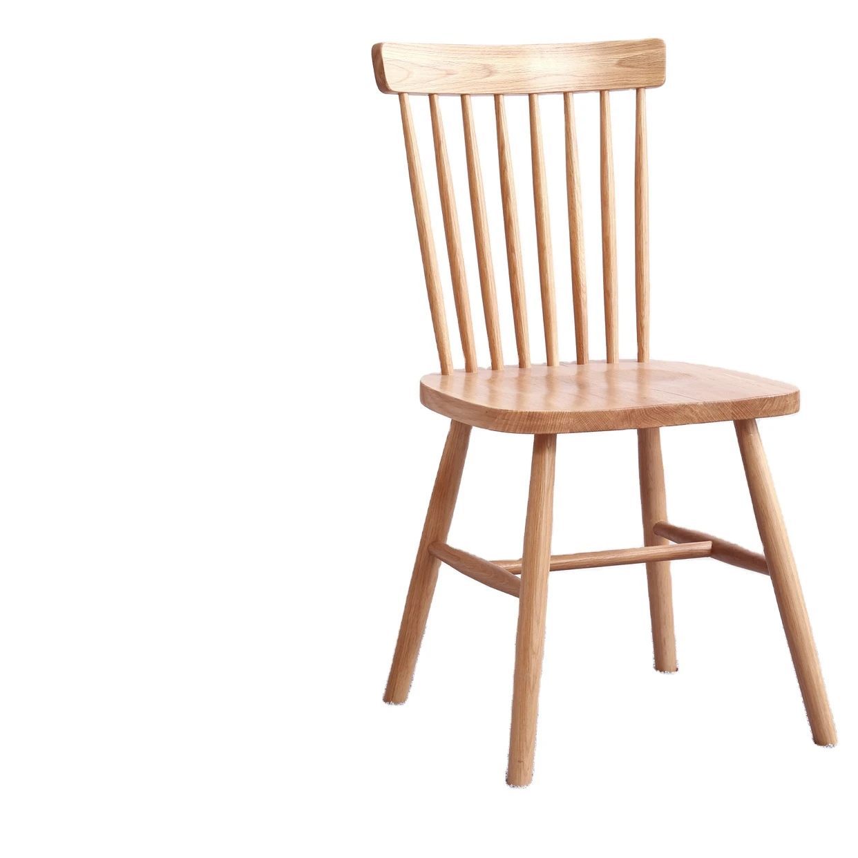 
Pure solid wood dining chair oak chair northern Europe simple bedroom makeup chair family armchair 