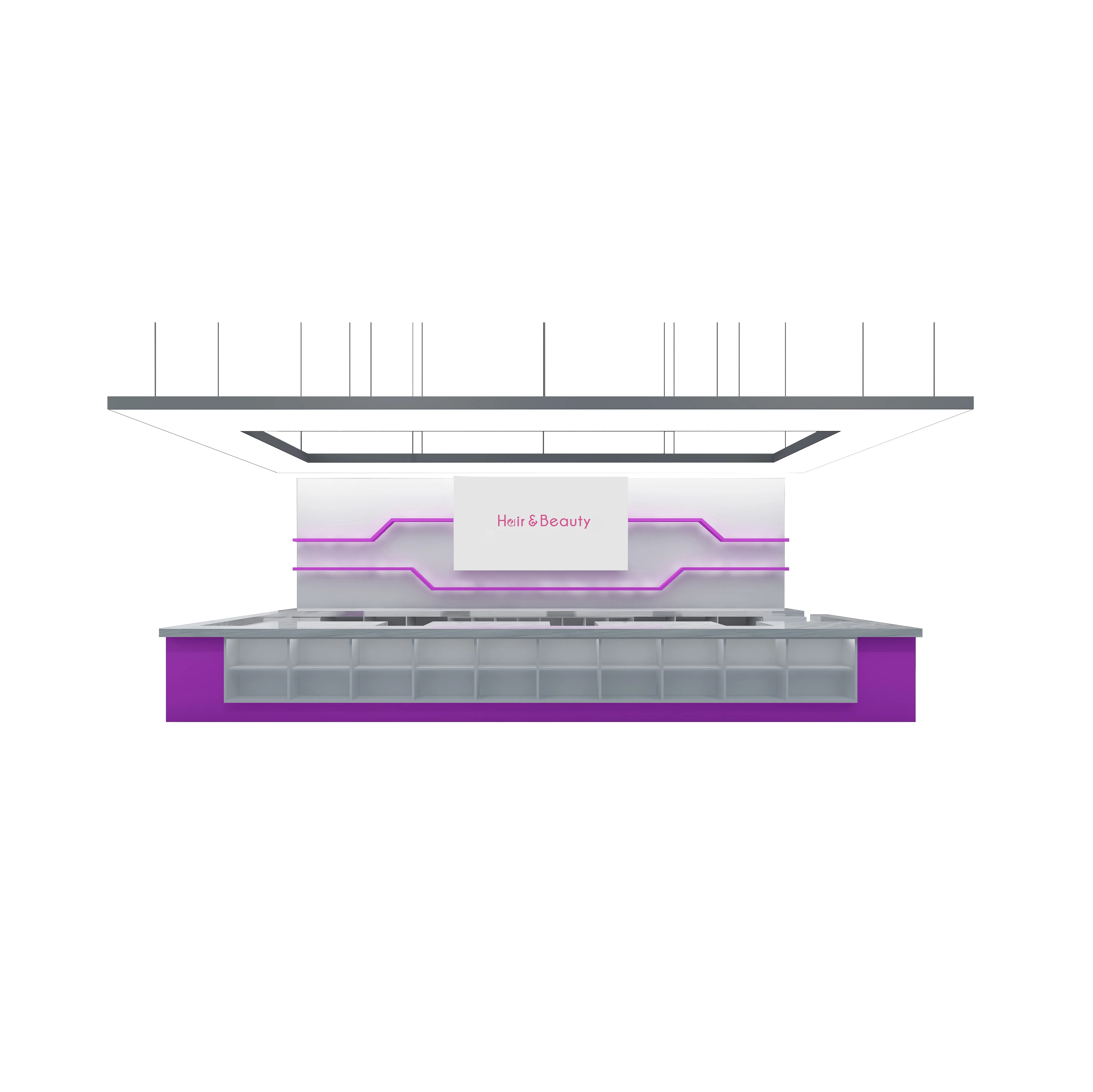 Custom Cosmetics Store Beauty Store Wig Shop Wooden Cashier Counter Company reception desk Store cashier product display