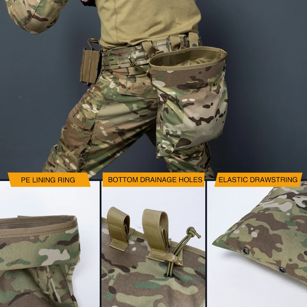 Охотничье снаряжение IDOGEAR MOLLE на шнурке, тактическая сумка для утилизации, сумка для переработки магазина