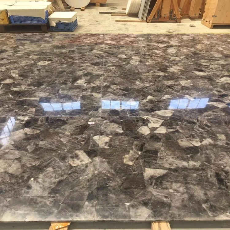 Natural gemstone Smoky Crystal brazilian brown granite