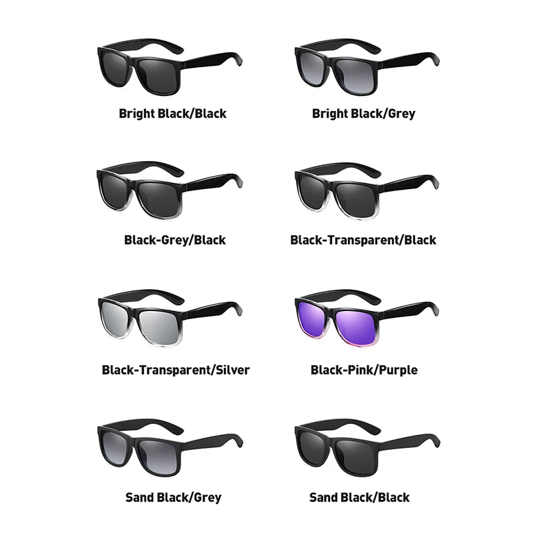 Classic wholesale bulk custom logo UV400 anti glare glasses men women square sunglasses polarized lentes de sol