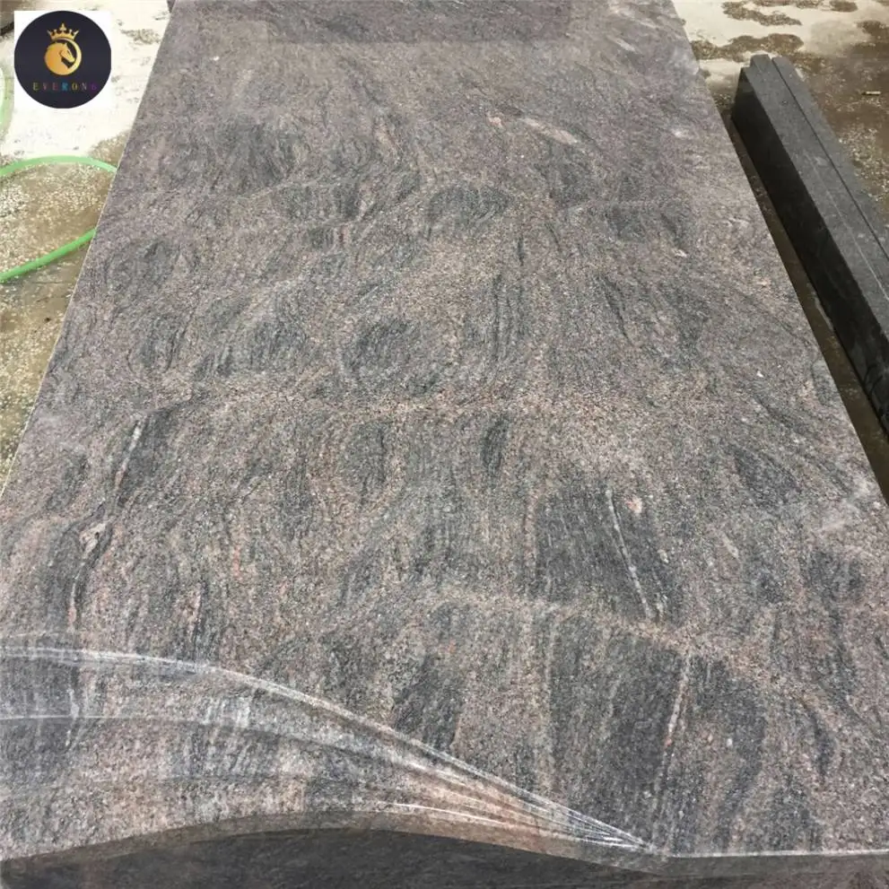 Wholesale Polished  Natural Granite Dark Red Monument Memorial Monument Funeral Monuments