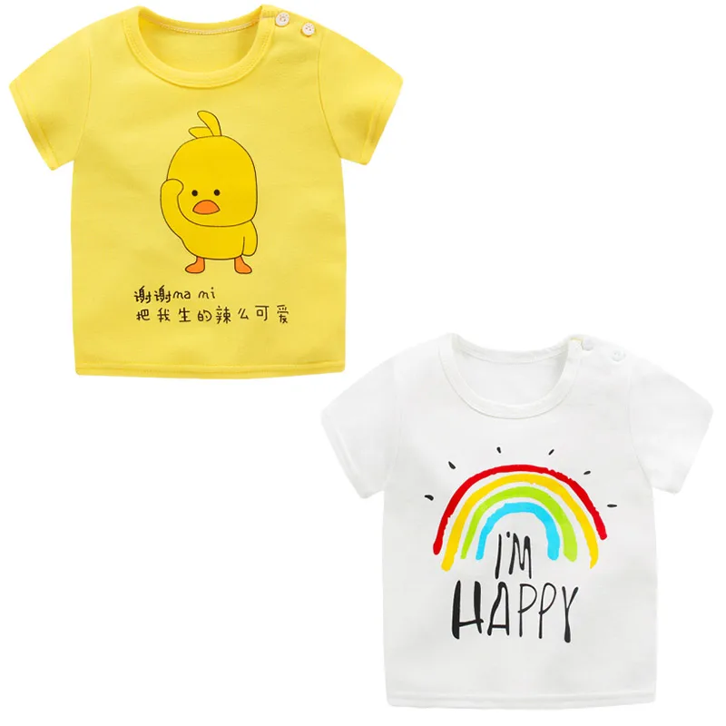 
Summer boys and girls summer coat cotton short sleeve t-shirt men and women baby summer Baby T Shirt 