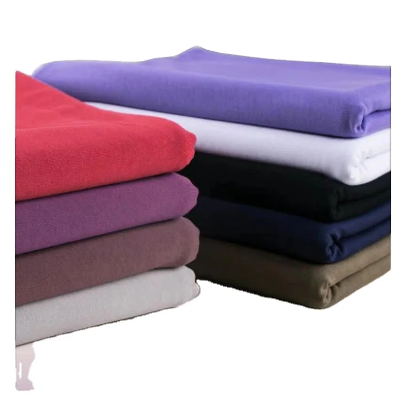 
 Quality Guaranteed T/C 300GSM french terry cloth knitting fleece fabric instock for Hoodie Sweatshirt  