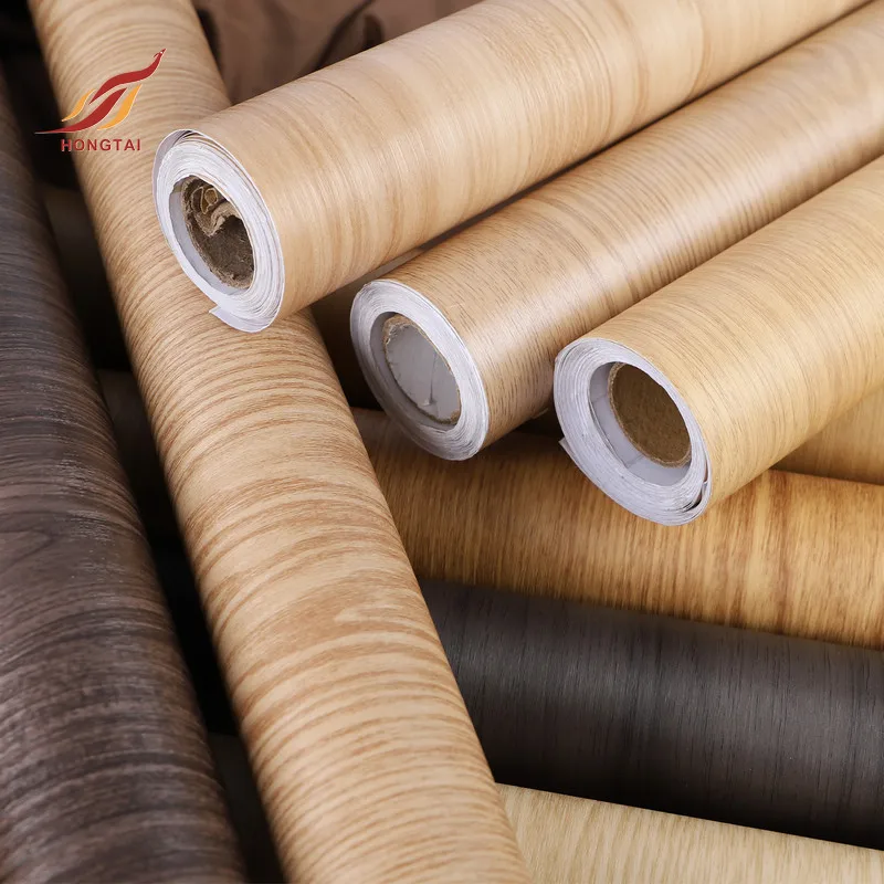 premium wood grain dark red gloss vinyl walnut adhesive vinyl mdf paper furniture sticker