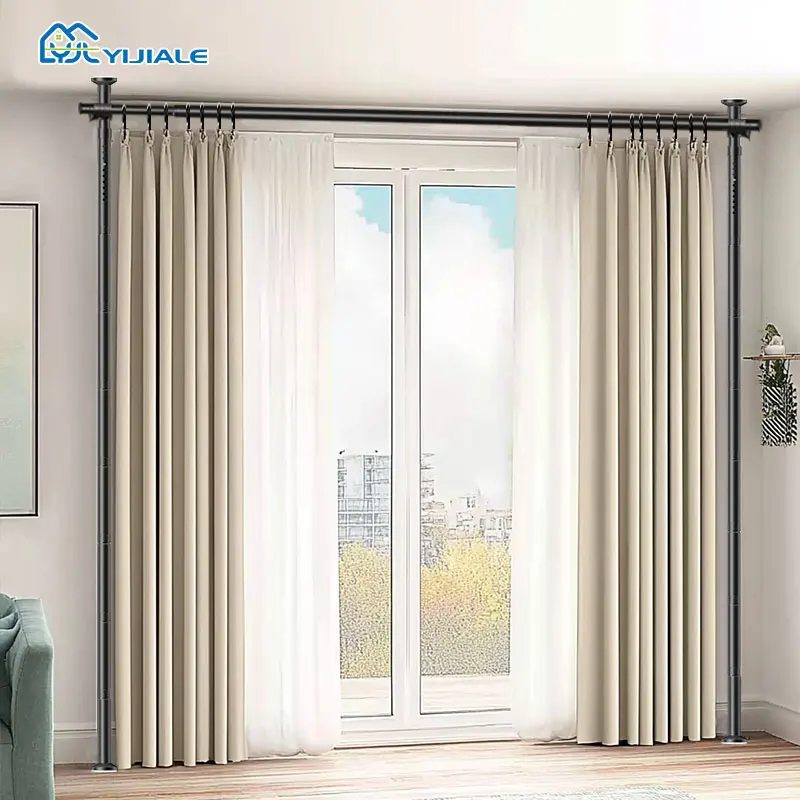 YIJIALE modern luxury room divider shelf black adjustable height room divider