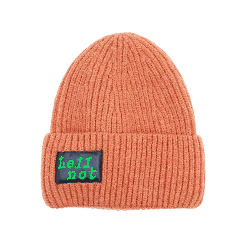 Модные вязаные шапки-бини с логотипом на заказ оптом