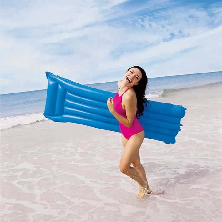Bestway 44007 H2OGO 6ft x 27in Outdoor Beach Swimming Pool Inflatable Floating Mat Air Mattress