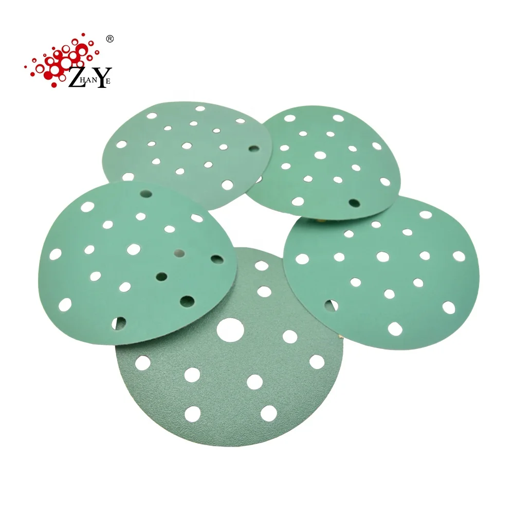 High quality sand paper silicon carbide sanding disc 6' carbide sanding discs for car refinishing