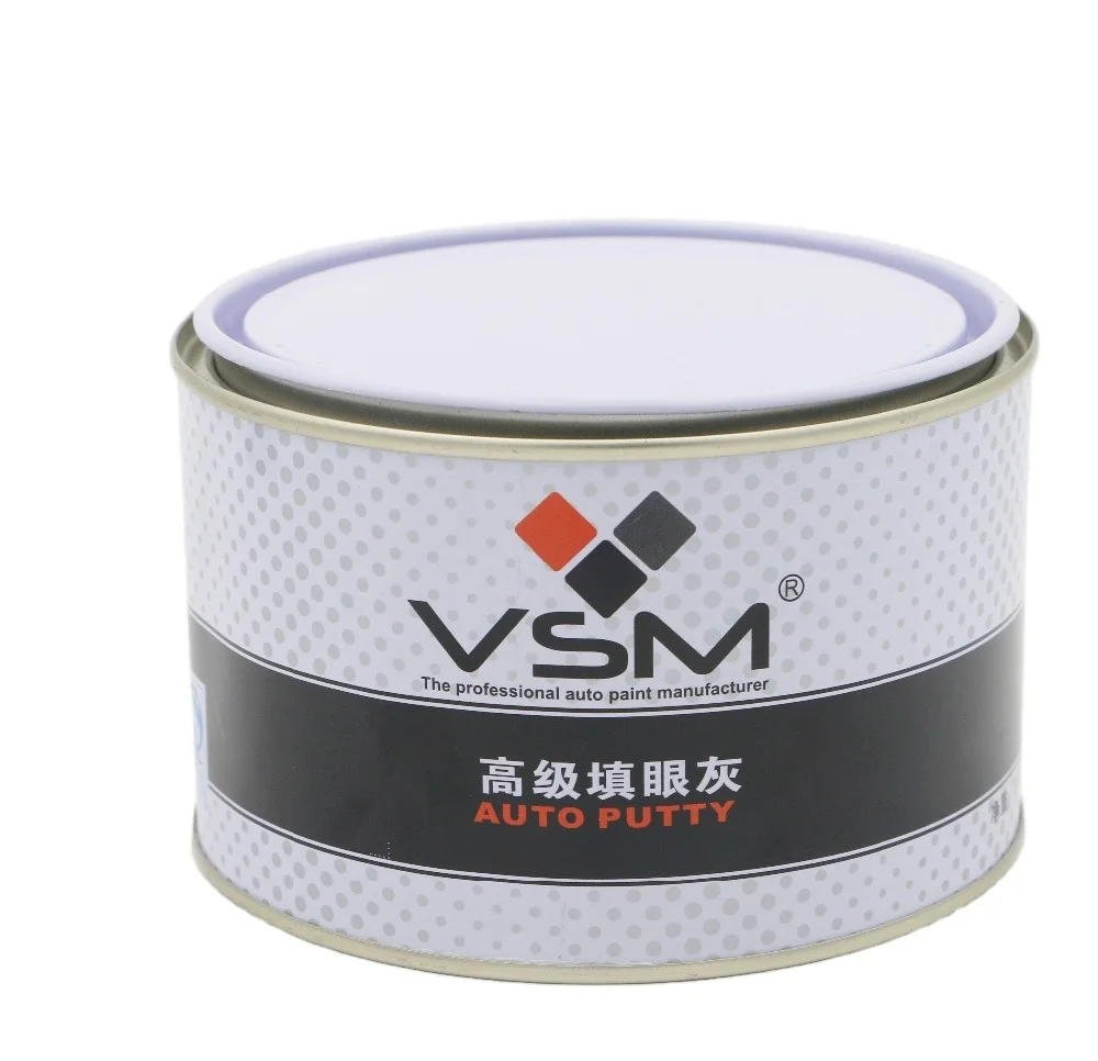 Mud Yellow Color Car Refinish Paint Use Auto Body Filler 1K Putty