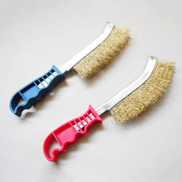 New Steel Wire Plastic Handle Grinding Brush