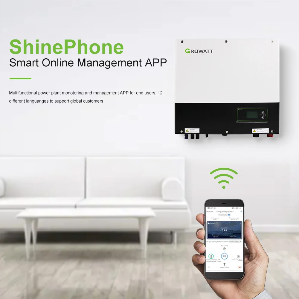 Growatt ATS-S/T single-phase/three-phase auto transfer switch for Growatt storage inverter SPH and SPA series.