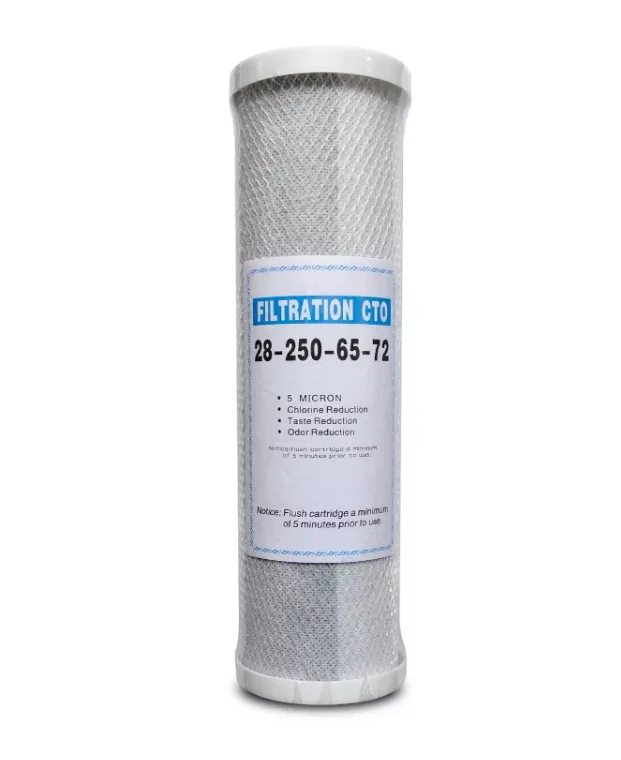 High Quality 10 Inch CTO Activated Carbon Block Filter Cartridge For Water Filter System