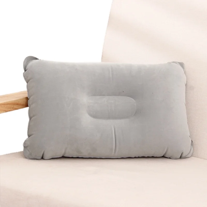 Hot Travel Rest Sleeping Car Plane Inflatable Air Pillows Outdoor Portable Square High Quality PVC Pillows
