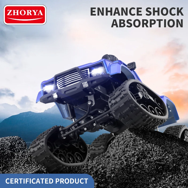 Zhorya 2.4G radio control toy 4WD pickup truck climbing military truck with WiFi HD Camera