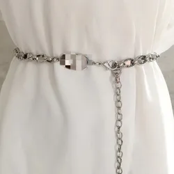 Wholesale Designer Chain Belts Ladies Gold Chain Belt with Letter for Women Dress Waist Chain Belt
