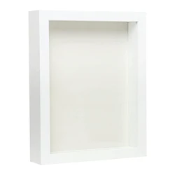 Custom Sizes 4 colors Black White Walnut Wood Art Picture Photo Frame Display Deep 3D Shadow Box Frame