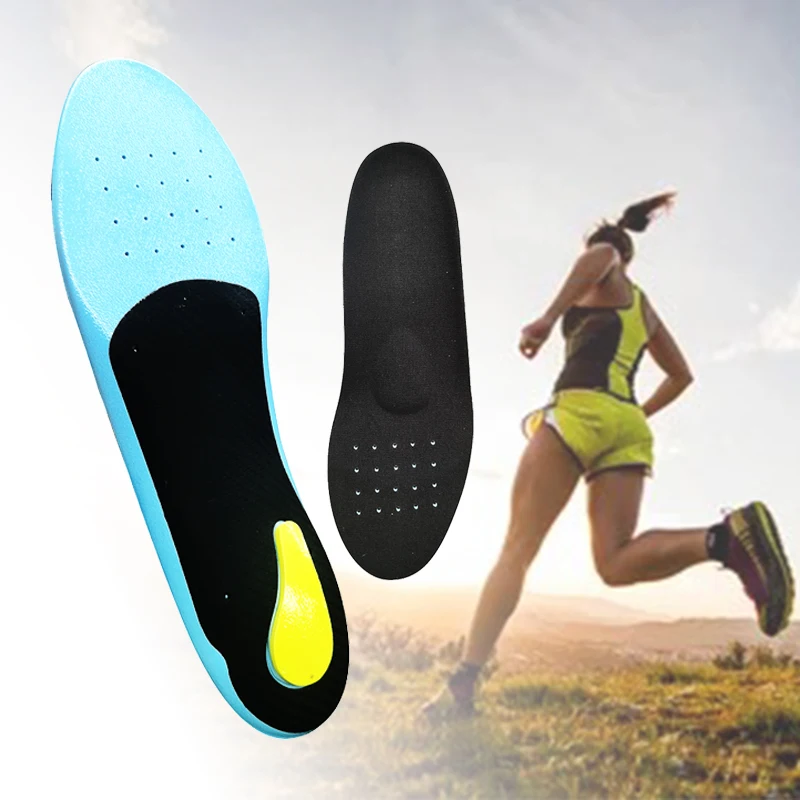 New Arrival Wholesale Gel Arch Support Poron Insole Shock Absorbing Insoles for Shoes Sports