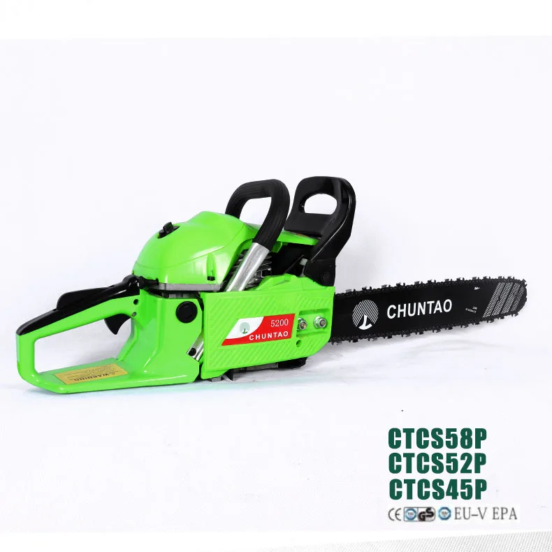 OEM Service Gasoline Chainsaw Tool 52CC Wood Cutting Machine 2.2kw Power Engine Petrol Chain Saw For Garden
