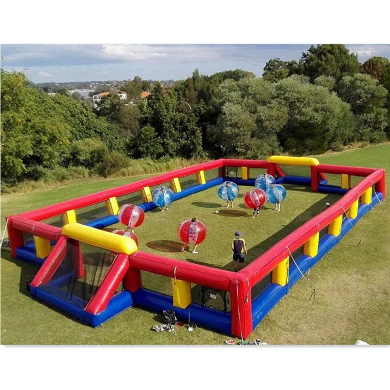 HOT SALE High Quality outdoor inflatable football court bubble football field bumper ball soccer game for adults