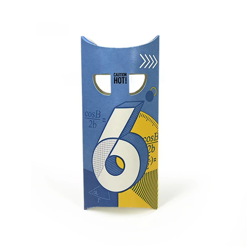 Custom Printed Kraft Paper Pillow Boxes Halloween Apple Pie Packaging Box