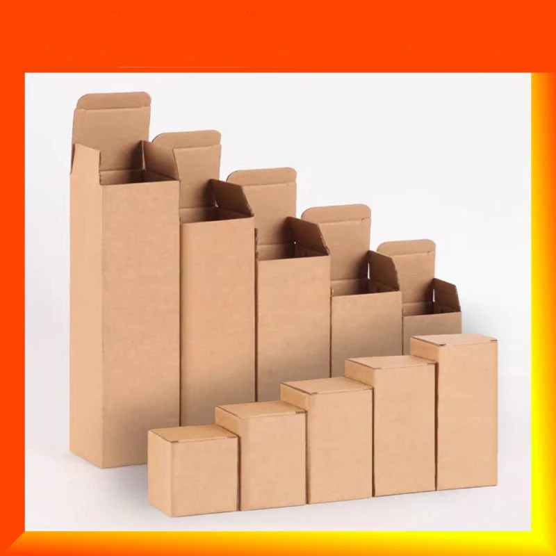 K1 eyeglasses gift box supply Kraft paper spot wholesale three-layer buckle bottom corrugated paper box hardened packing box