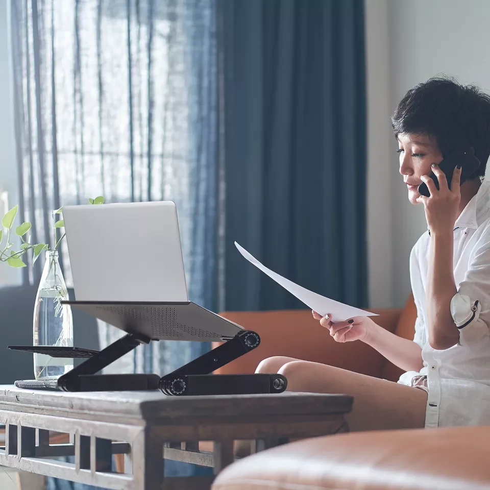 CMP Adjustable Portable Aluminum Foldable Metal Laptop Table Holder Notebook Laptop Table Stand Laptop Folding Stand