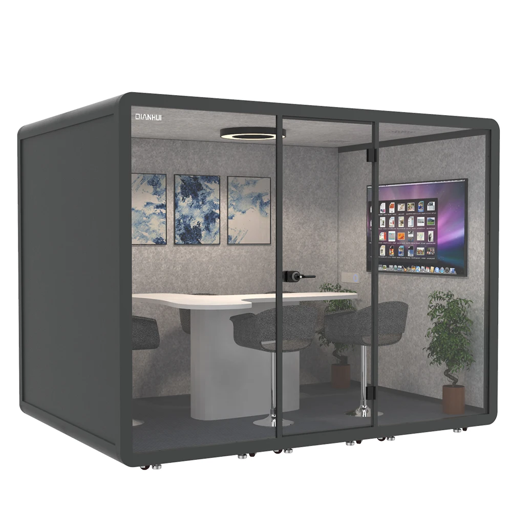 eco-friendly phone booth soundproof gymnastic booth with air circulation system and 4000k natural light