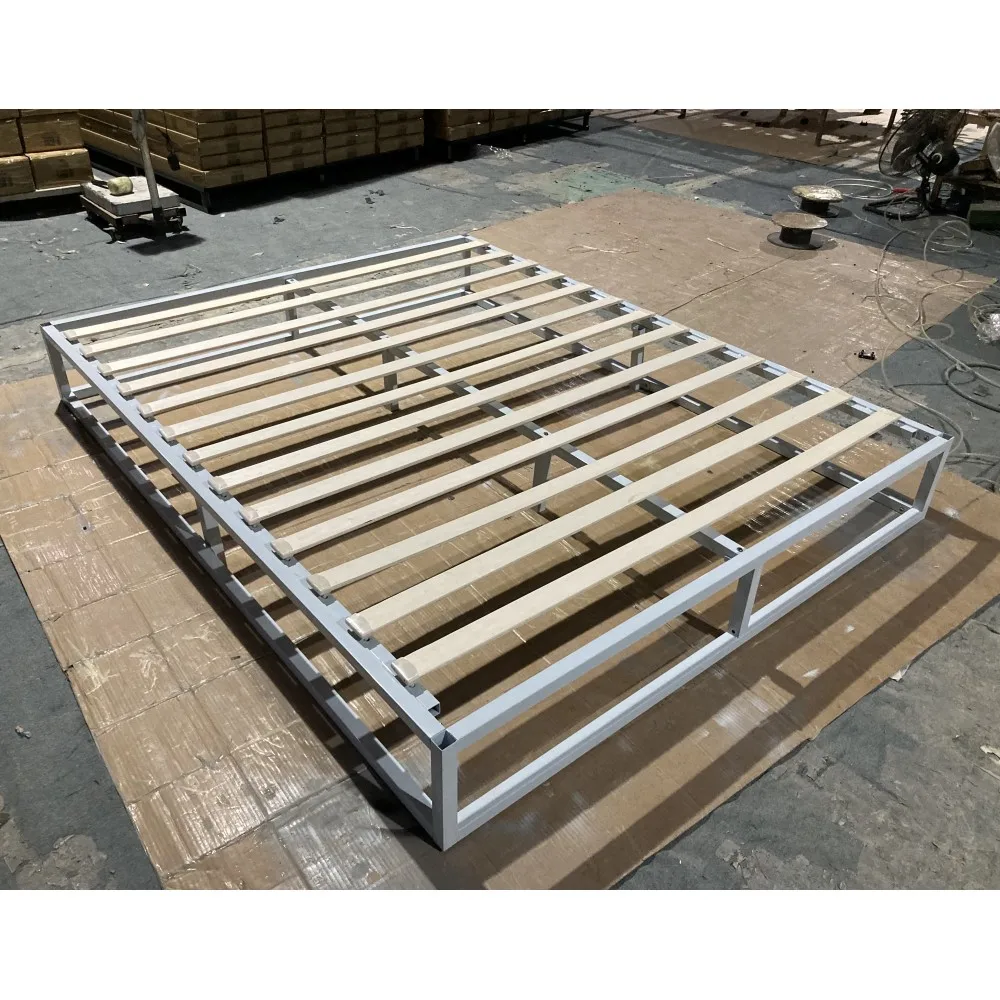 metal steel iron metallic bed base double single king queen size metal beds frame