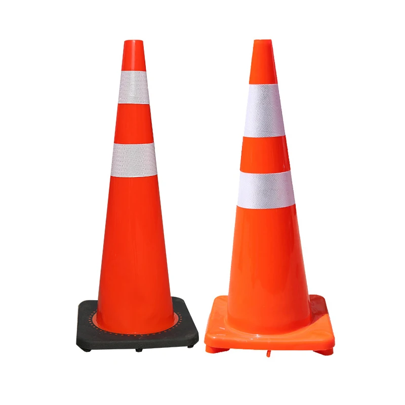 2023 New Products Collapsible Retractable Safety Yellow Traffic Cones With Reflective