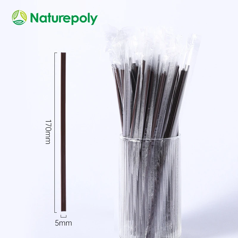 Factory Direct Sale Eco Friendly Disposable Drink Stirrer Sticks Two-Hole Three-Hole Coffee Stirrer Stirring Straw