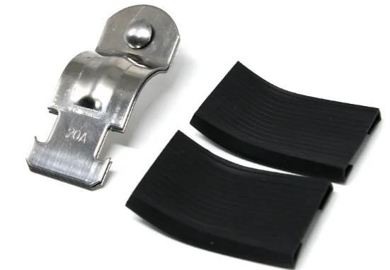 Quick-Locking Rubber Lined P Clips R Type Hose Clamps-Metal Steel Pipe Clamps Connection 20mm Band Width Inch Metric Measurement