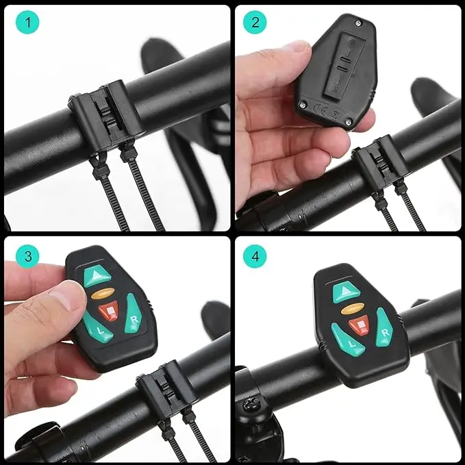 LED Signal Vest Bike Safety Turn Signal Light Riding Running Lighting Vest Safety Reflective Warning Cycle Vests
