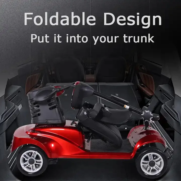 2024 Trending Products Foldable Motorized Tricycles Electric Bike Folding Mobility Scooter For Disabled