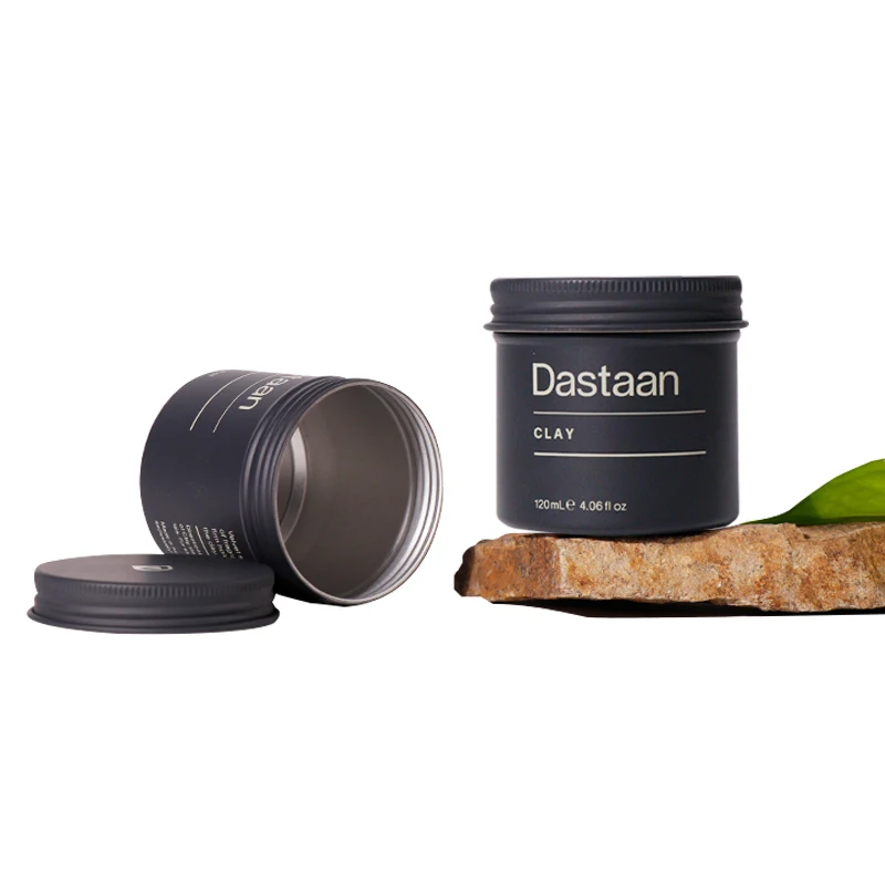 Matte custom empty round aluminum tin canister coffee storage box metal food can for tea