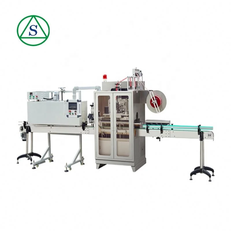 OEM Cosmetic Lndustry Cap Shrink Sleeve Labeling Machine Round Square Flat Pet Bottle Automatic Operation Cartons Packaging Type
