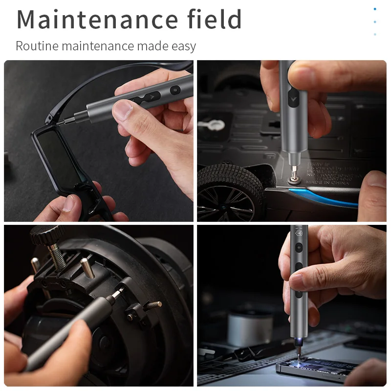 Wholesale 28Pcs Mini Cordless Electric Screwdriver Set 350mAh LithiumBattery Power Screwdriver with LED Work Light