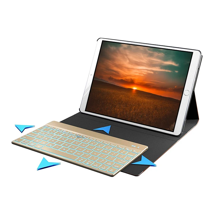 
9.7inch pastel case tablet cover with wireless keyboard for apple ipad 5th 6th gen / air2 and iPad pro 9.7 inch 