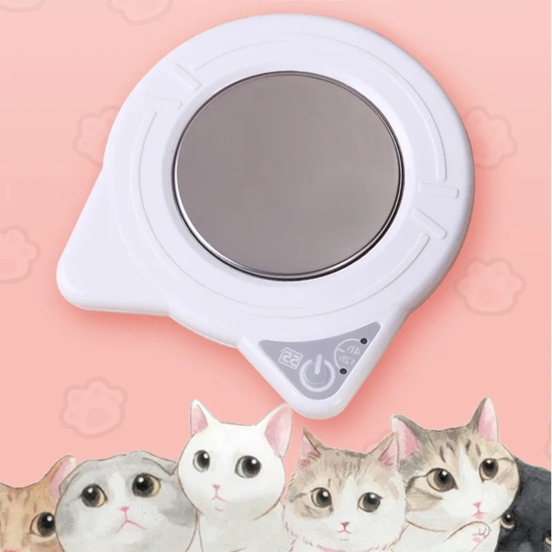 Cartoon style constant warm coaster USB heating coaster 55 degree heat preservation heater