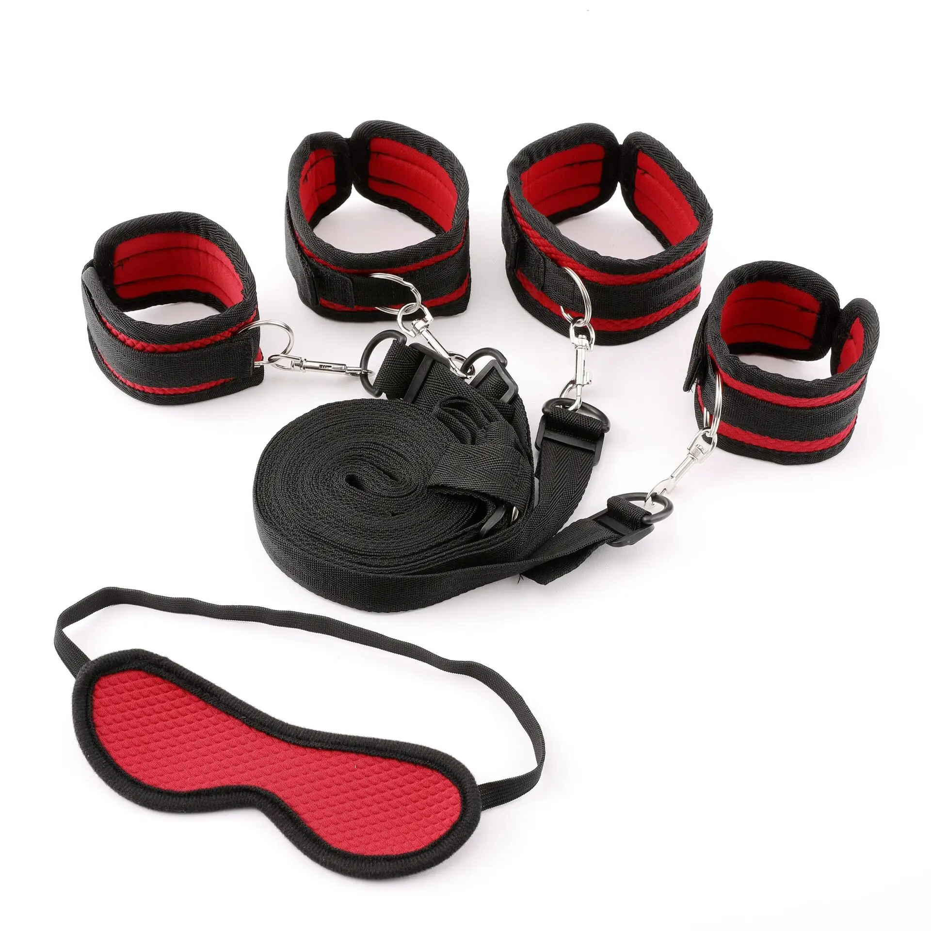Factory Price SM bondage Restraint High Quality Bed Bondage Kit Set BDSM Fetish Handcuffs Toy