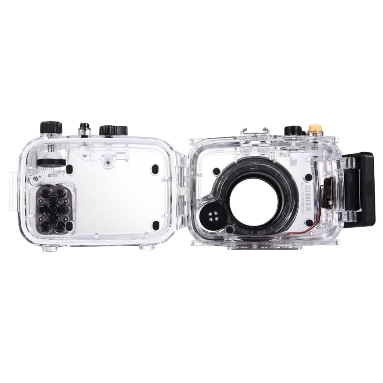 PULUZ 40m Underwater Depth Diving Case Waterproof Camera Housing for Sony RX100 III(Transparent)
