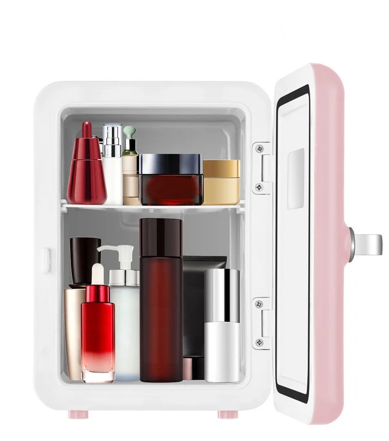 4L Mini Multifunction Refrigerator Cosmetics Mask Beverage Dormitory Refrigerators Cooler Warmer Beauty Fridge for Car Home
