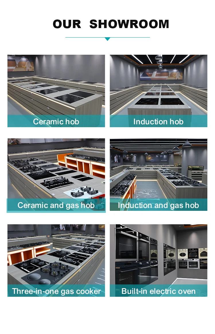 invisible induction hob OEM Built in Kitchen Cooker 60 cm Black Glass Touch Control Electric 3 Burner Induction Hob With CB