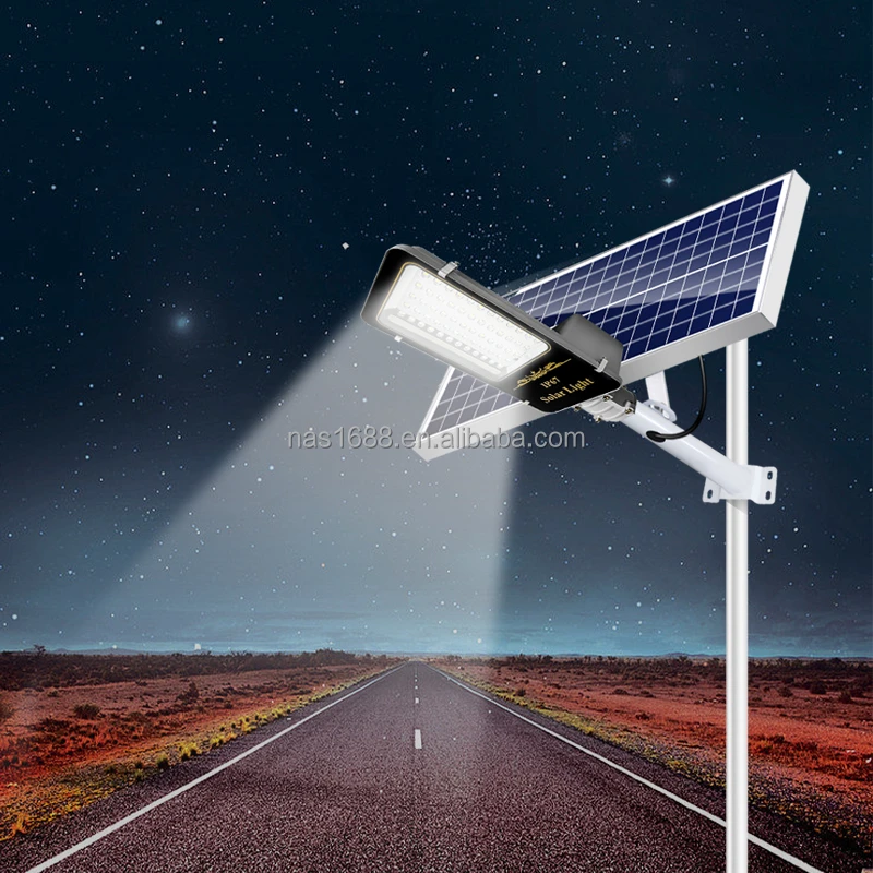 Smart auto dimming control high efficiency luces solares exterior panel with led solar street light