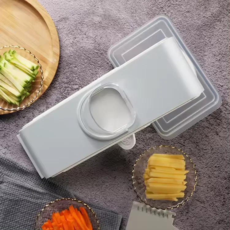 Safe Mandoline Slicer Kitchen Vegetable Chopper Potato Onion grater Container with Adjustable Thickness