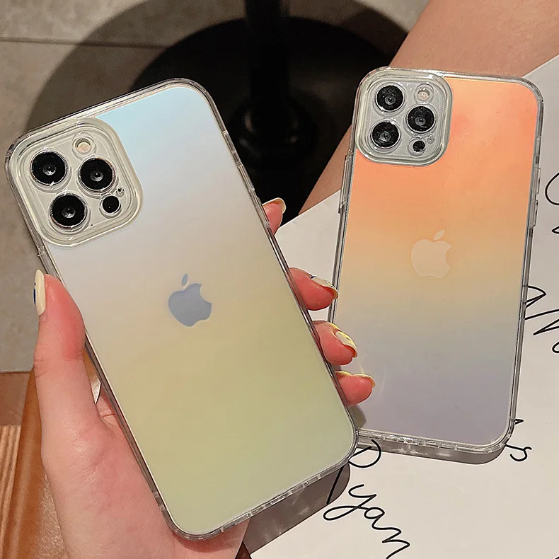For iphone 12 13 Most Fashionable Women Mobile Phone Case The Color Changes With The Light Very Beautiful