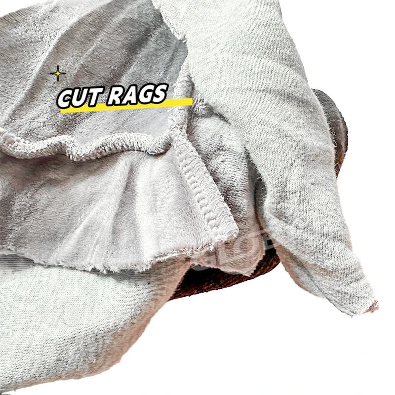 Recycled high quality Color Fleece Sweatshirt Rags export color mixed cotton scrap fabric waste rags