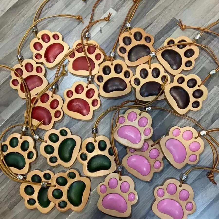 Zenos милый Декор Кошачий коготь кулон брелок модная сумка очаровательная натуральная кожа