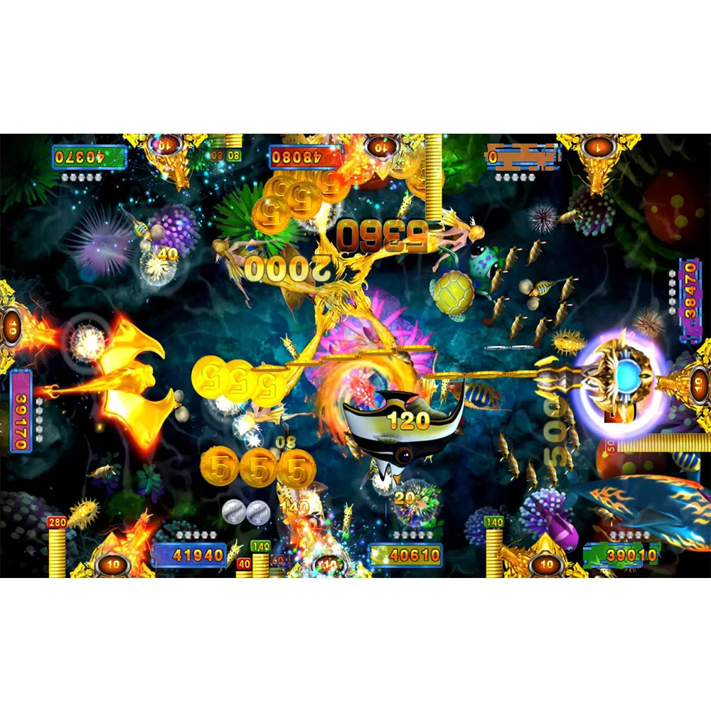 4~10 Player Fish Table Game Machine Sea King 2 Beluga Arcade Shooting Fish Game Host Accessories