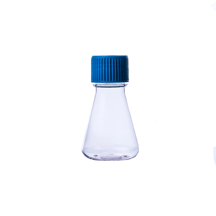 ETest Plastic Culture Bottle Shaking And Mixing Laboratory Conical 125ml 250ml 500ml 1000ml Cell Shake Flask